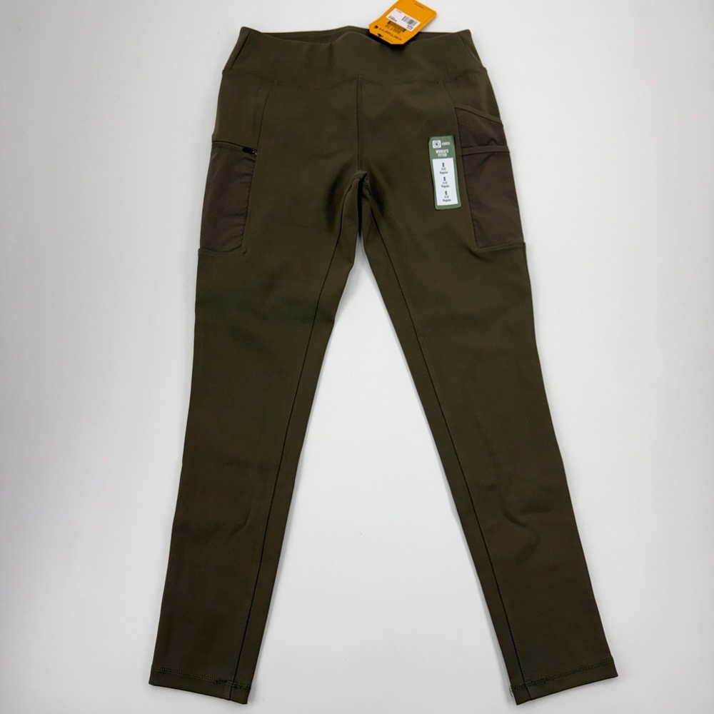 Carhartt Force Fitted Lightweight Utility Leggings Olive Green BWomens S NWT
